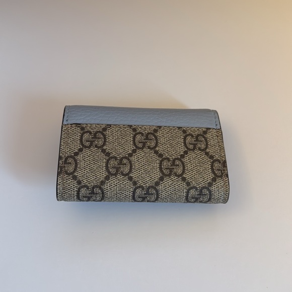 Gucci GG Marmont GG Supreme Canvas Key Case Blue - Picture 2 of 8